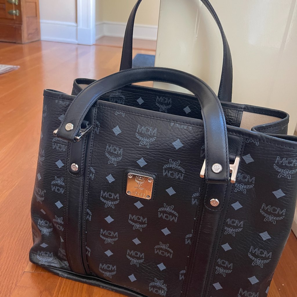 Mcm Black Shopper Bag